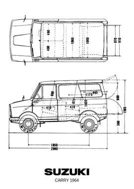 BNW Suzuki Carry 1964