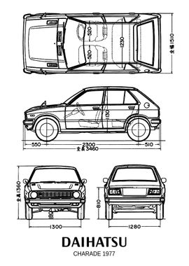 BNW Daihatsu Charade 1977