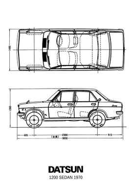 BNW Datsun 1200 Sedan 1970