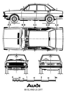 BNW Audi 80 GL and LS 1977