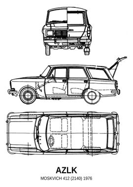 BNW AZLK Moskvich 412 214