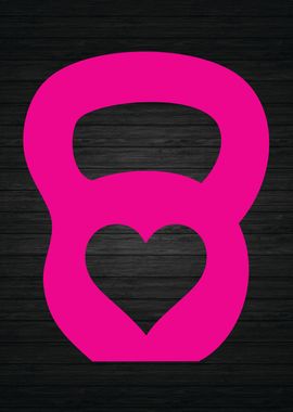 Kettlebell Heart Love