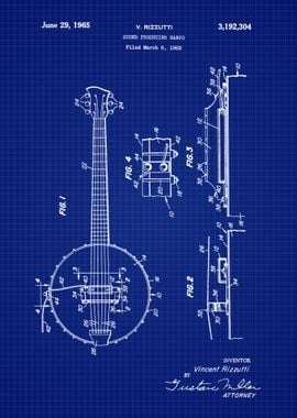 1962 Banjo Patent 