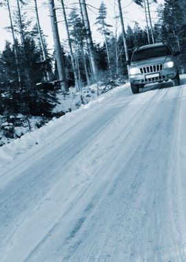 4X4 Driving In Snowy Rough