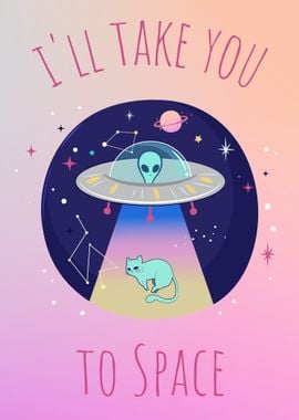 Aliens take a Cat to Space