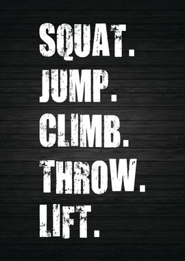 Squat Jump Throw Lift