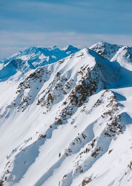 Snowcapped Austrian Alps