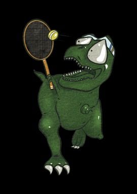 Trex Tennis Player Dino