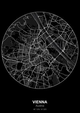 vienna circle map black