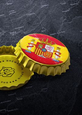 Spain beer cap