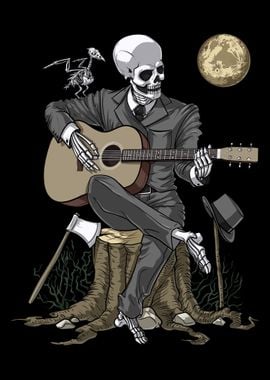 Skeleton Guitar Player