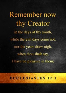 Ecclesiastes 12 1