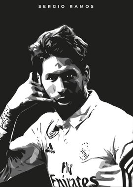 Sergio Ramos Real Madrid posters & prints by Fan Art - Printler