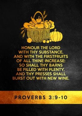 Proverbs 3 9 10