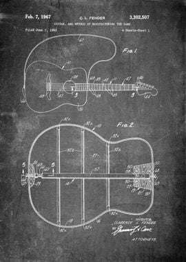 Guitar Patent Art