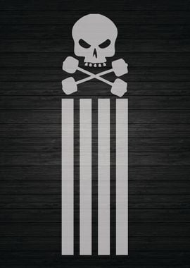 Skull Barbell Stripes