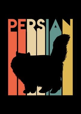 Retro Persian Cat