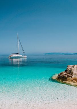 Beautiful Azure Blue Lagoo