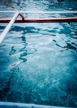 Blue Rippled Sea Water Sur