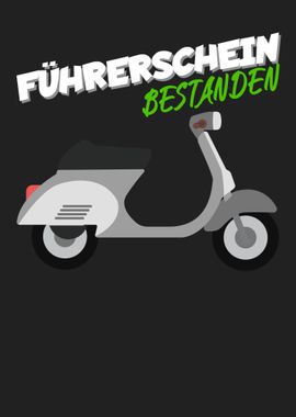 Fuehrerschein Bestanden' Poster, picture, metal print, paint by maxdesign