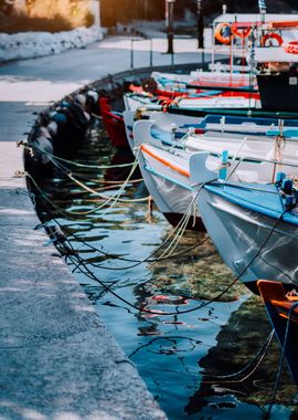 Colorful Fishing Boats Doc