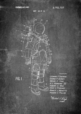 Astronaut Patent Art