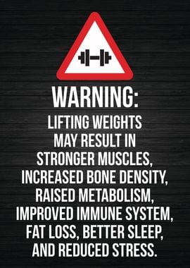 Lifting Benefits Warning