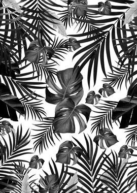 Tropical Jungle Leaves 10