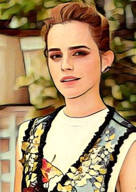 Emma Watson Cartoon Style