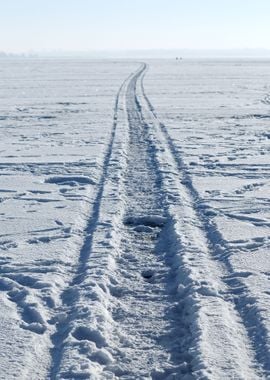 Cold Winter Snow Lake