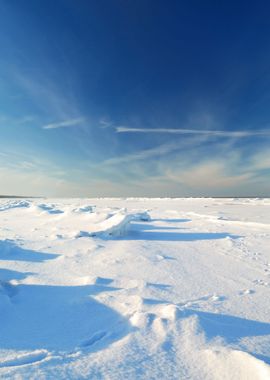 Ice Desert Winter Landscap