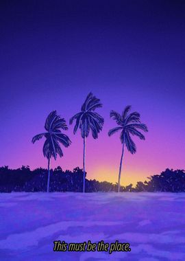 Palm Beach purple sunset