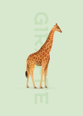 Giraffe cute isometric 