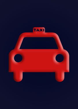 Red Logo Taxi Driver