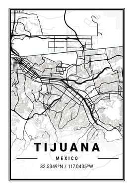 Tijuana Light Map