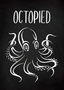 Funny Chalk Octopied