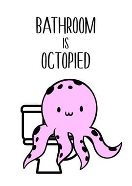 Funny Bath Pink Octopus