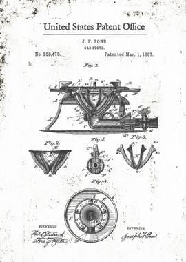 Gas Stove Range Patent