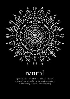 Mandala word natural