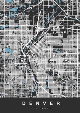 Map Denver Colorado