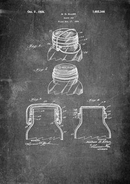 Vintage Ktchen Jar Patent