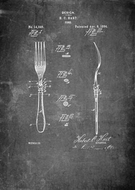 Fork Vintage Patent