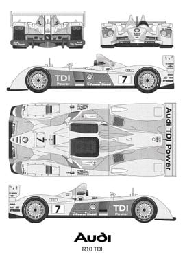 BNW Audi R10 TDI