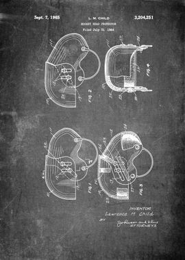 Hockey Helmet Patent