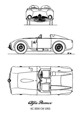 BNW Alfa Romeo 6c 3000 CM