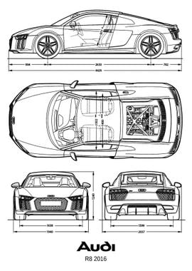 BNW Audi R8 2016