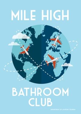 Funny  Bathroom Mile High