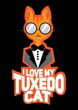 I Love My Tuxedo Cat For C