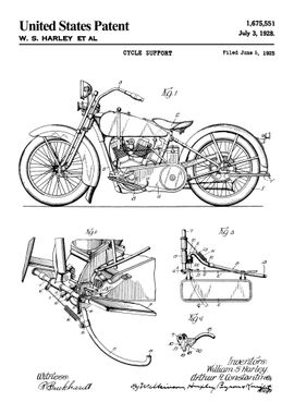 1928 motor cycle support 