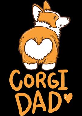 Corgi Dad For Corgi Dog Lo